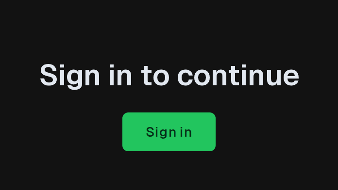 The DSM front page when signed out